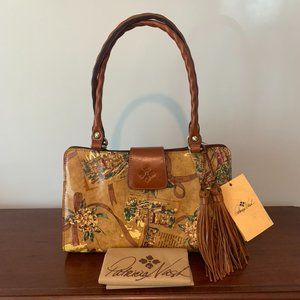 Patricia Nash Rienzo European Trip Leather Satchel Bag -NWT--DISCOUNTED SHIPPING